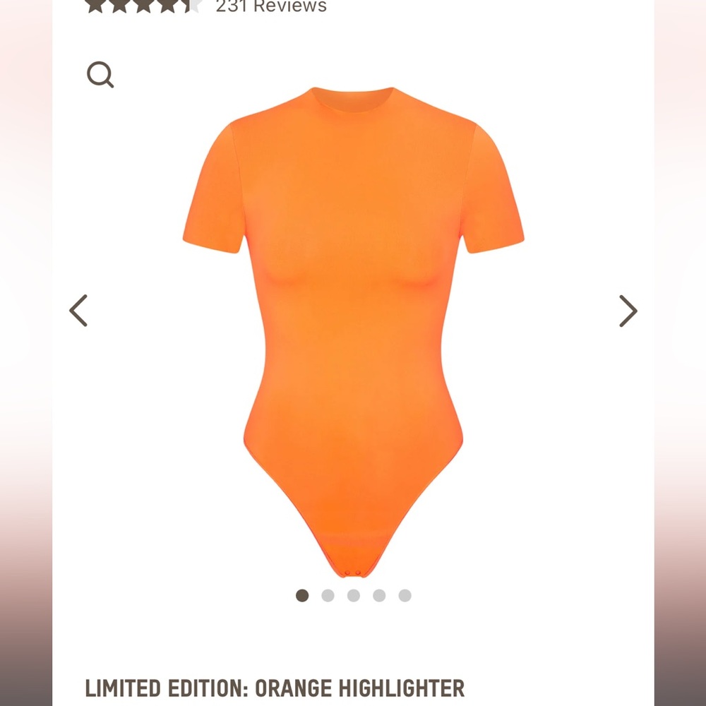 SKIMS ESSENTIAL T-SHIRT BODYSUIT